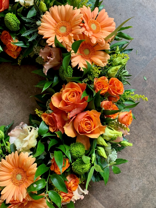 Shades of Orange Wreath