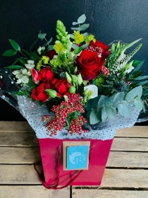 Christmas Mixed Red Gift Bouquet